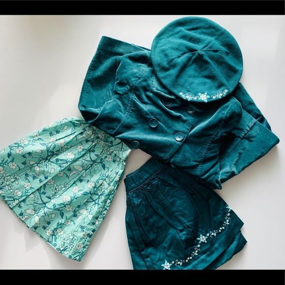 New Janie and Jack Skirt “Art Nouveau Fairy” sz 5 - Picture 4 of 4